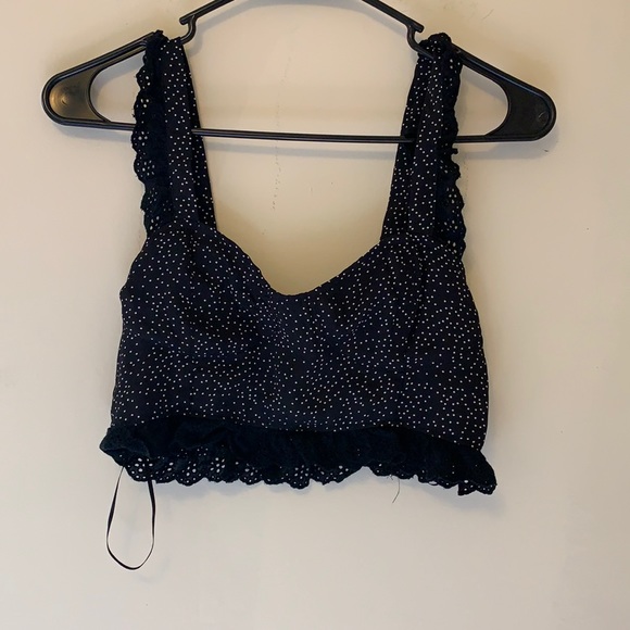 Tops - Size small black and white polka dot top